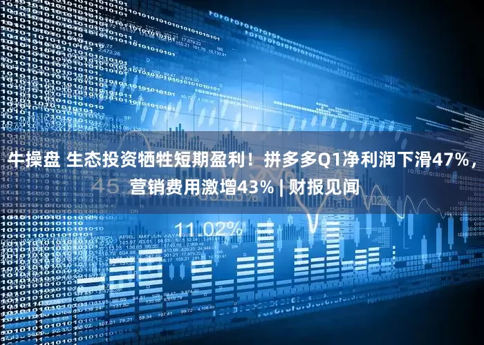 牛操盘 生态投资牺牲短期盈利！拼多多Q1净利润下滑47%， 营销费用激增43% | 财报见闻